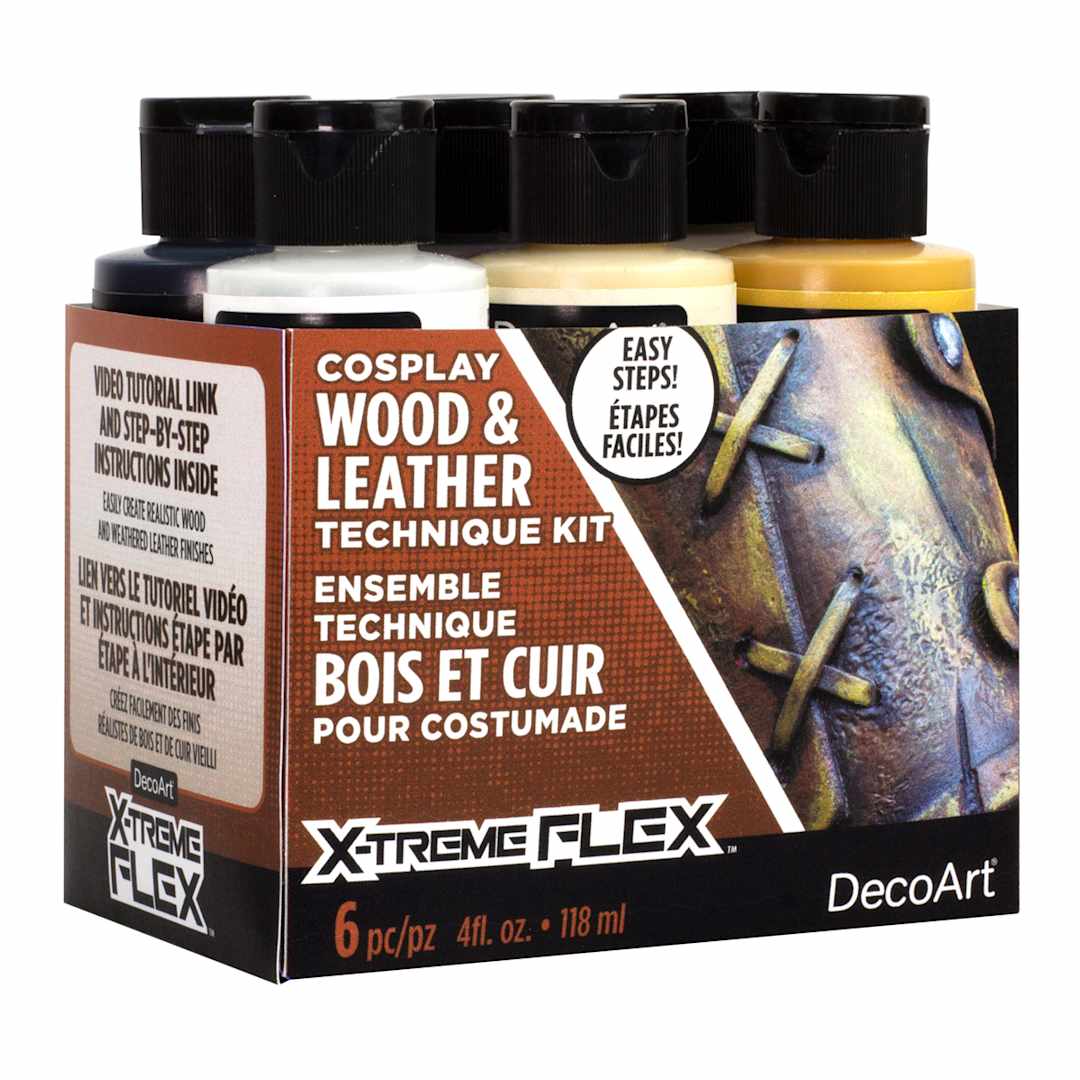 Open in modal - X-Treme Flex Cosplay Painting Kits Cosplay Wood & Leather Textures Technique Kit