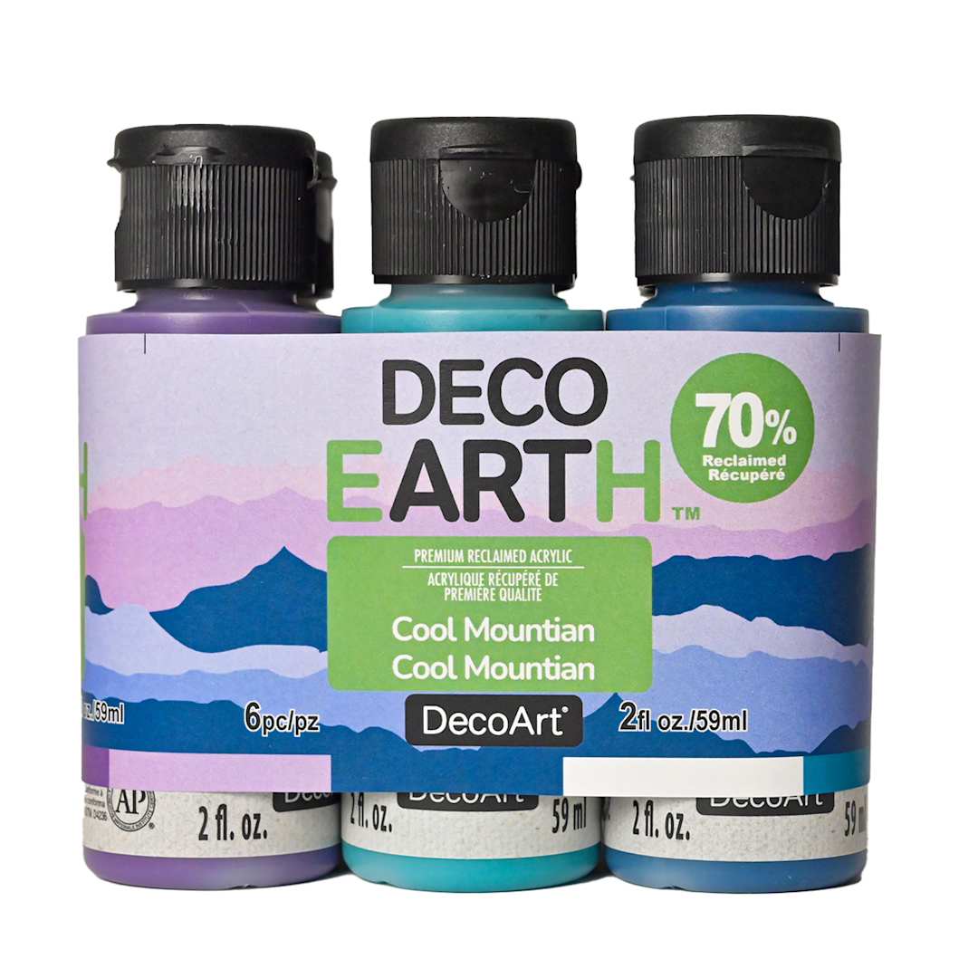 Open in modal - DecoEARTH Reclaimed Acrylic Sets Cool Mountain Set
