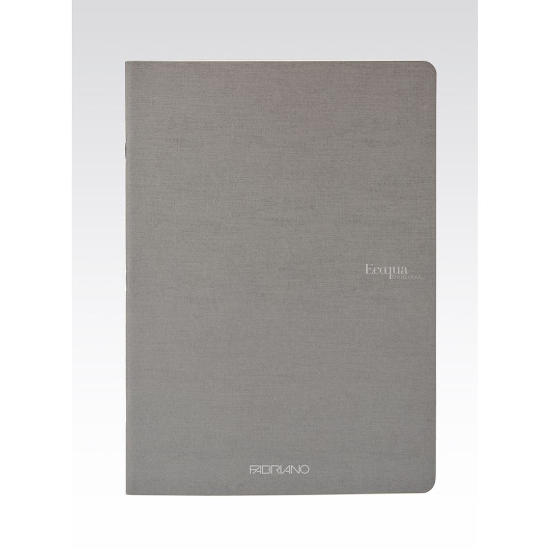 Open in modal - Fabriano Ecoqua Original Staple-Bound Notebook, 5.8 in x 8.3 in, A5, Dotted, 40 Sheets, Grey