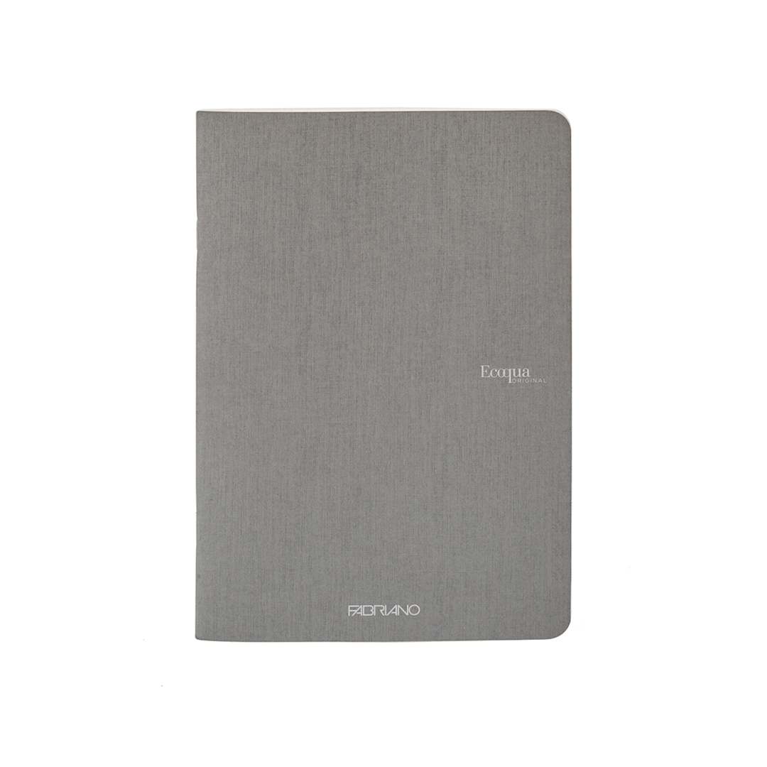 Open in modal - Fabriano EcoQua Original Staple-Bound Notebook, 8.3 in x 11.7 in, A4, Dotted, 40 Sheets, Grey