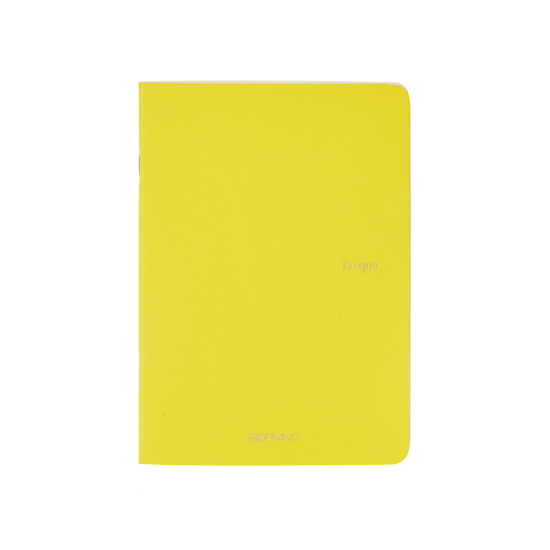 Open in modal - Fabriano EcoQua Original Staple-Bound Notebook, 8.3 in x 11.7 in, A4, Dotted, 40 Sheets, Yellow