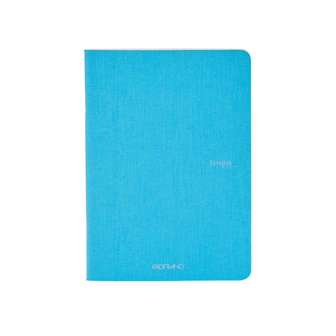 Open in modal - Fabriano EcoQua Original Staple-Bound Notebook, 8.3 in x 11.7 in, A4, Dotted, 40 Sheets, Turquoise