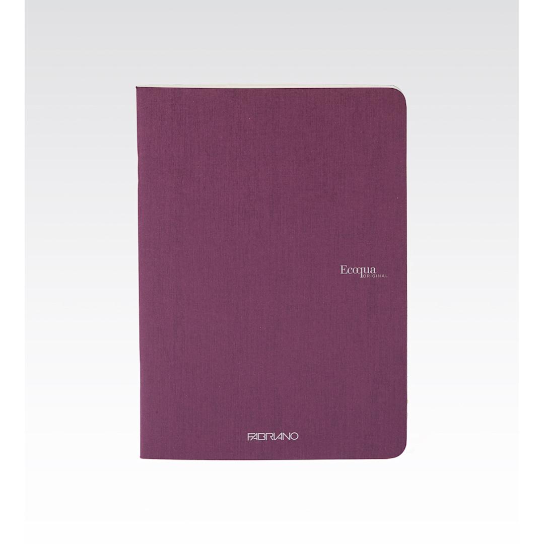 Open in modal - Fabriano EcoQua Original Staple-Bound Notebook, 8.3 in x 11.7 in, A4, Dotted, 40 Sheets, Wine