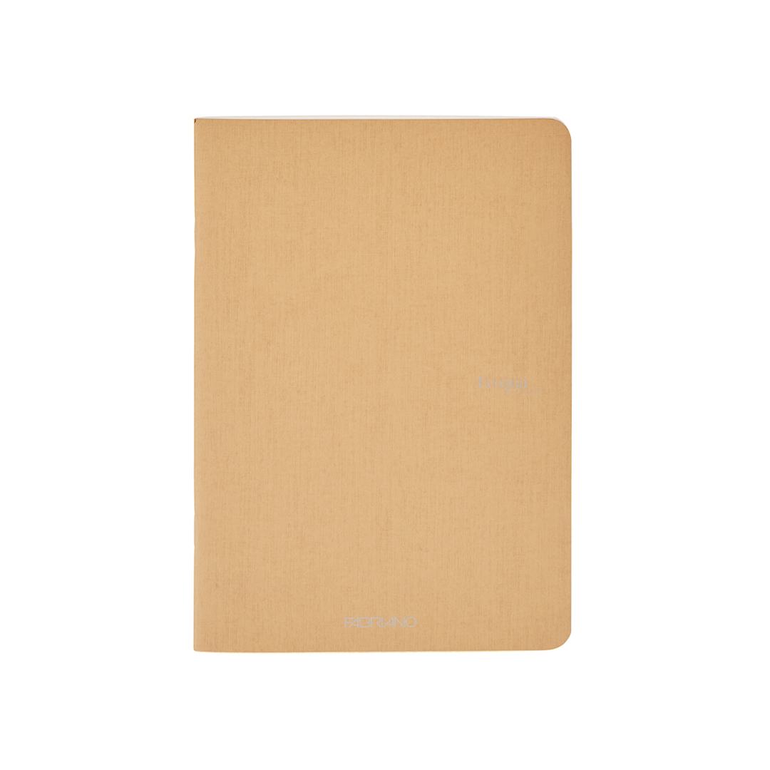 Open in modal - Fabriano EcoQua Original Staple-Bound Notebook, 8.3 in x 11.7 in, A4, Graph, 40 Sheets, Beige