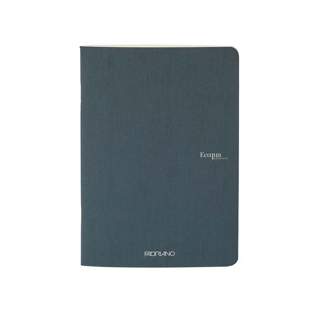 Open in modal - Fabriano EcoQua Original Staple-Bound Notebook, 8.3 in x 11.7 in, A4, Lined, 40 Sheets, Dark Green