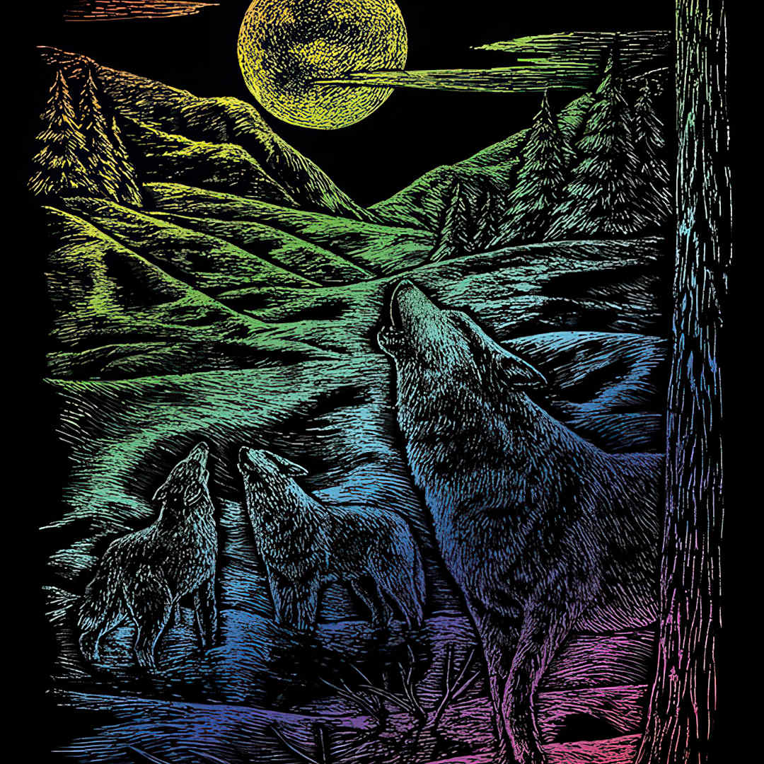 Open in modal - Engrave Art Rnbw Engrav Howl Wlv