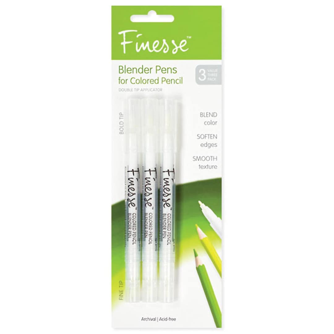 Open in modal - Finesse Colored Pencil Blenders 3/Pkg.   Carded - Peggable