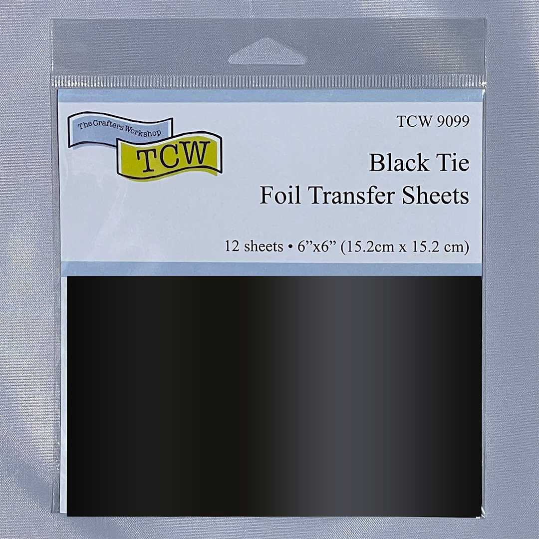 Open in modal - Crafter's Workshop 6" x 6" Foil Transfer Sheets Black Tie