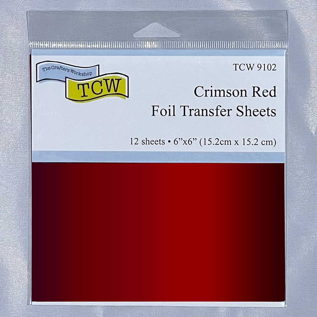 Open in modal - Crafter's Workshop 6" x 6" Foil Transfer Sheets Crimson Red