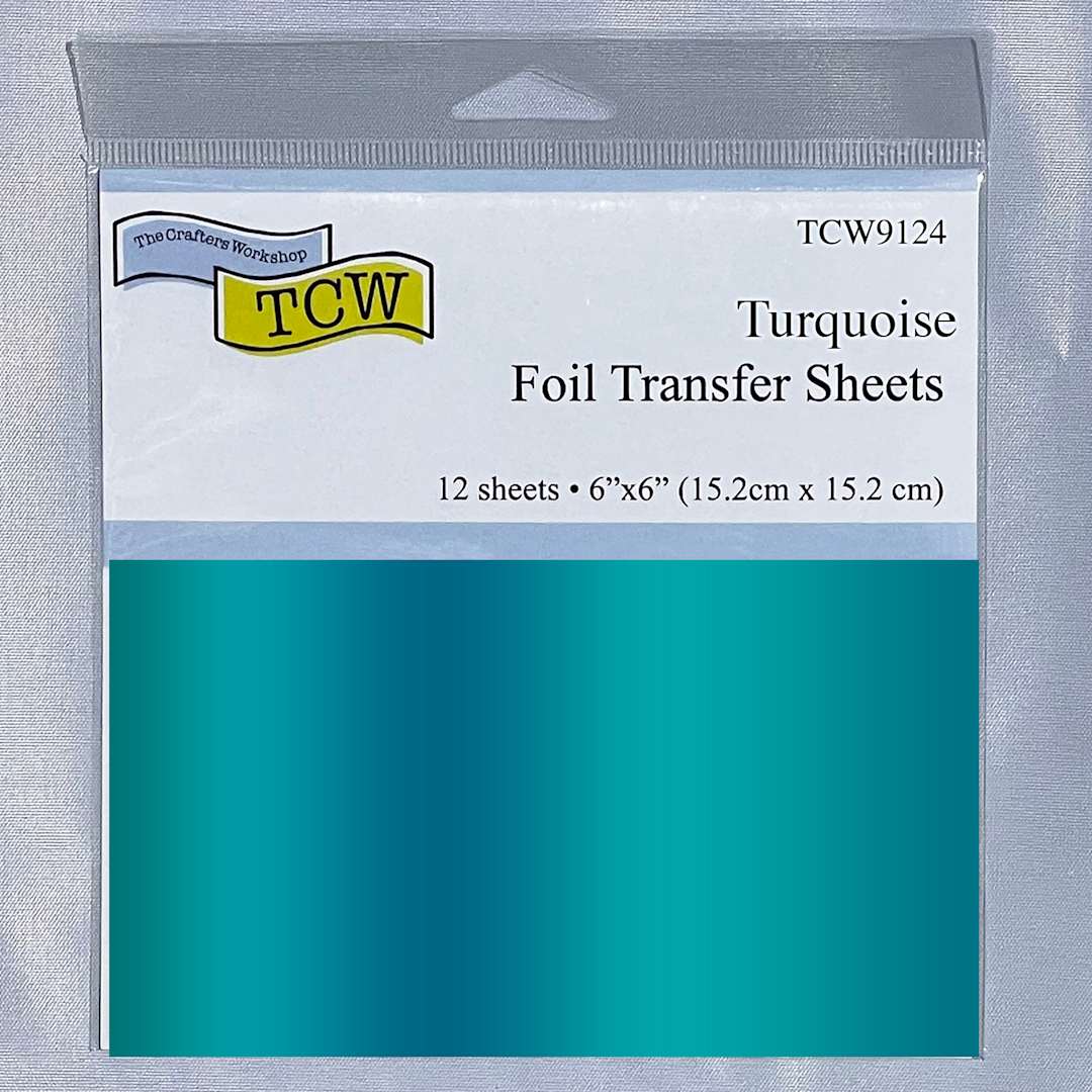 Open in modal - Crafter's Workshop 6" x 6" Foil Transfer Sheets Turquoise