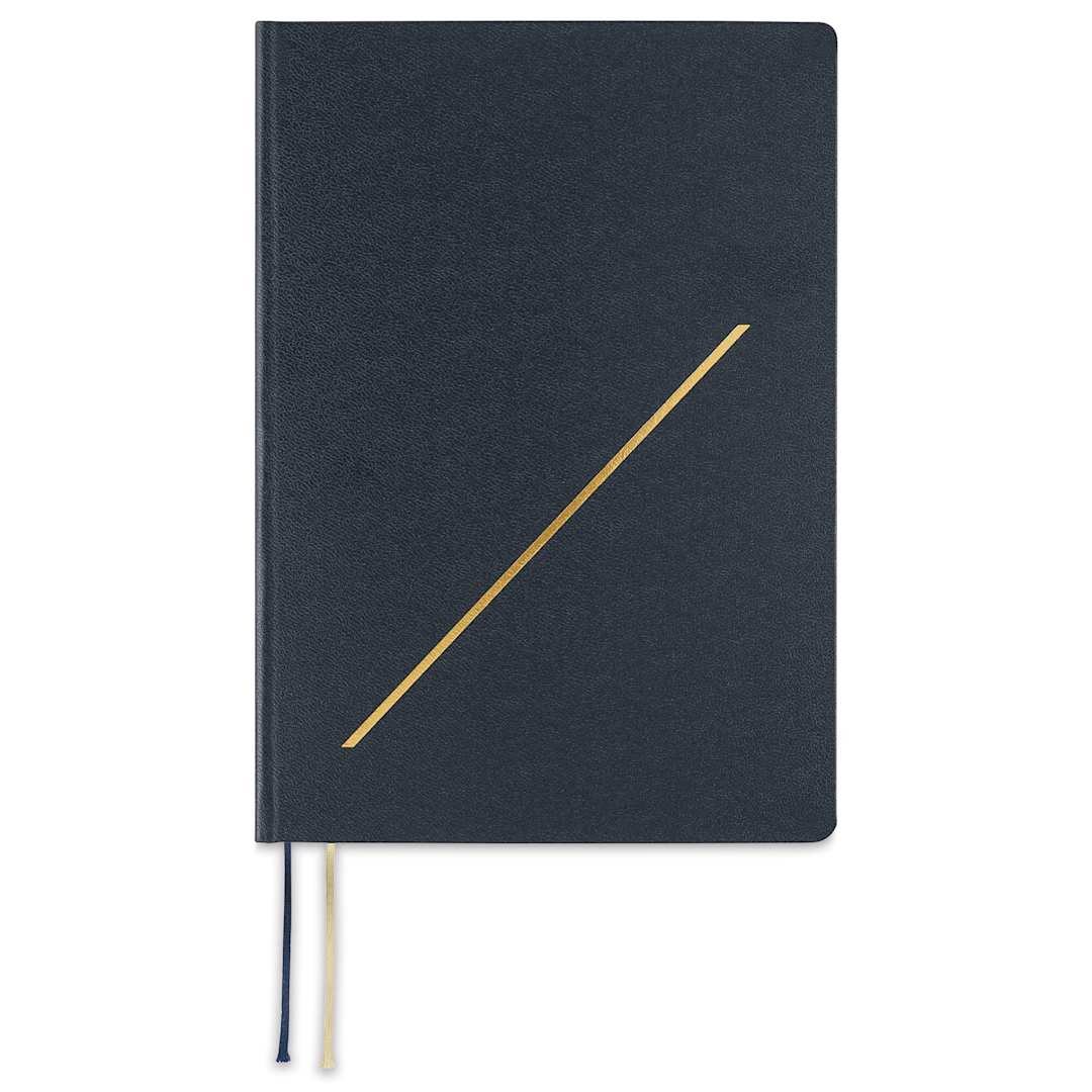 Open in modal - Hobonichi A5 Slash 2025 Planner - Navy, 6" x 8-2/5", 544 Pages, front cover