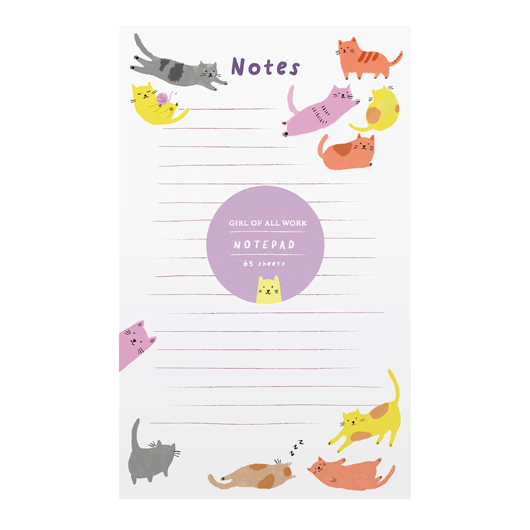 Open in modal - Girl of All Work Notepad - Cats