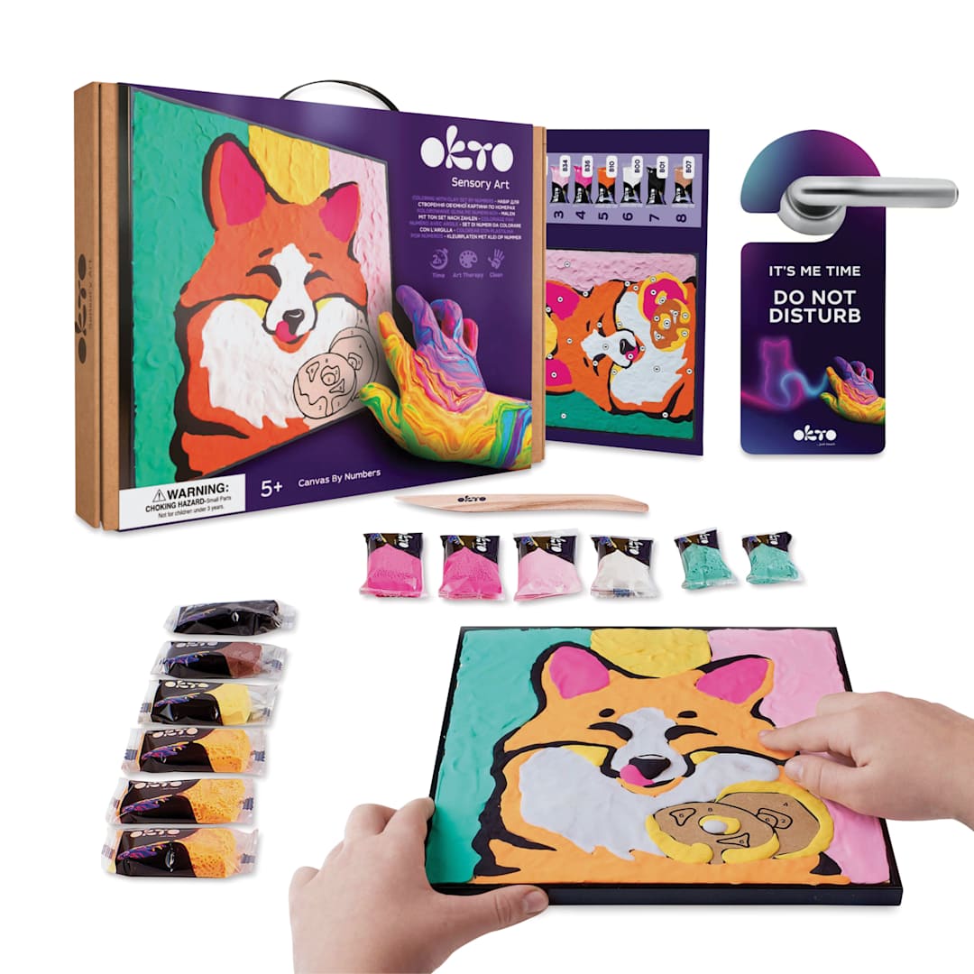 Open in modal - Okto Clay By Number Kit, Fox