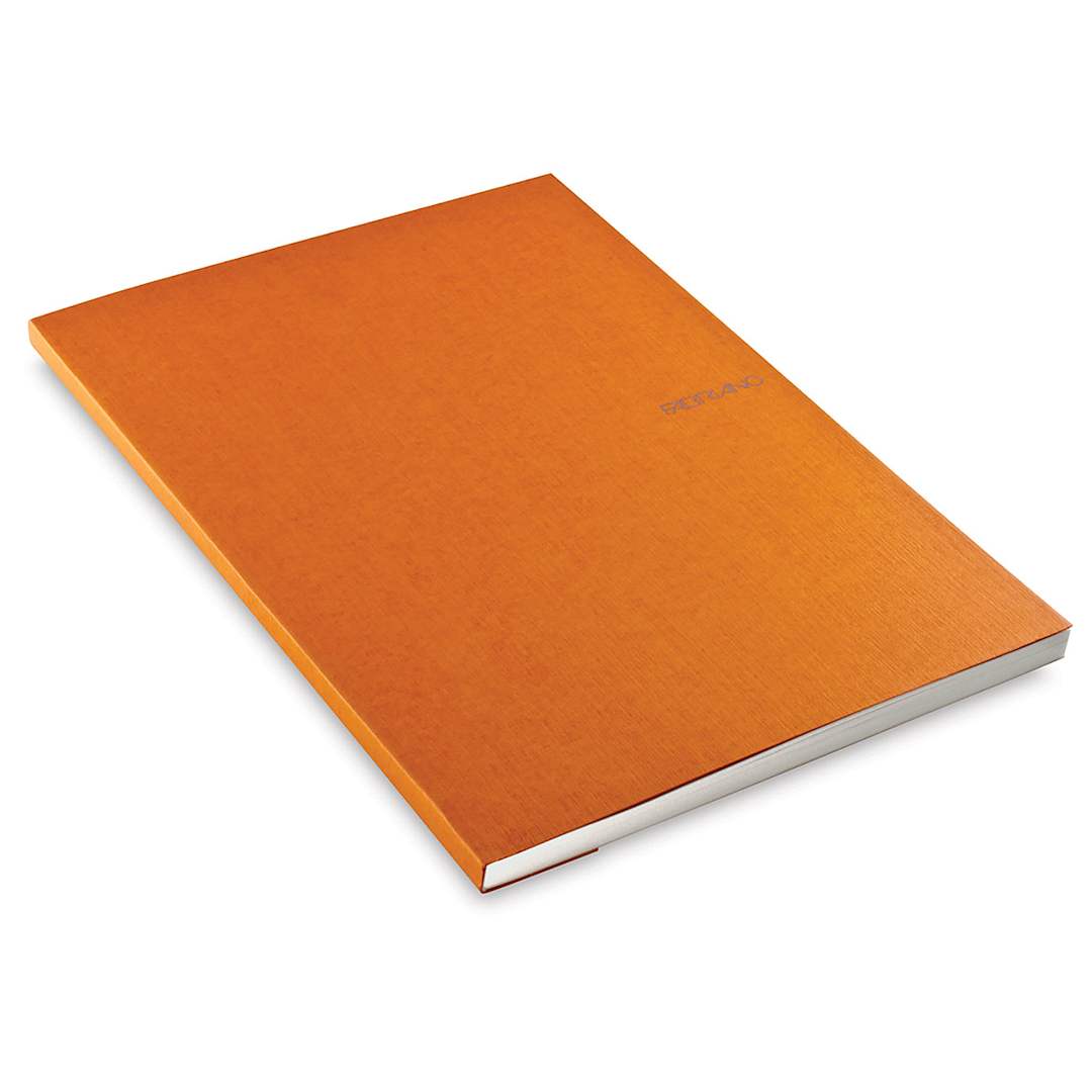 Open in modal - Fabriano EcoQua Notebook - 11.7" x 8.25", Dot, Gluebound, Orange