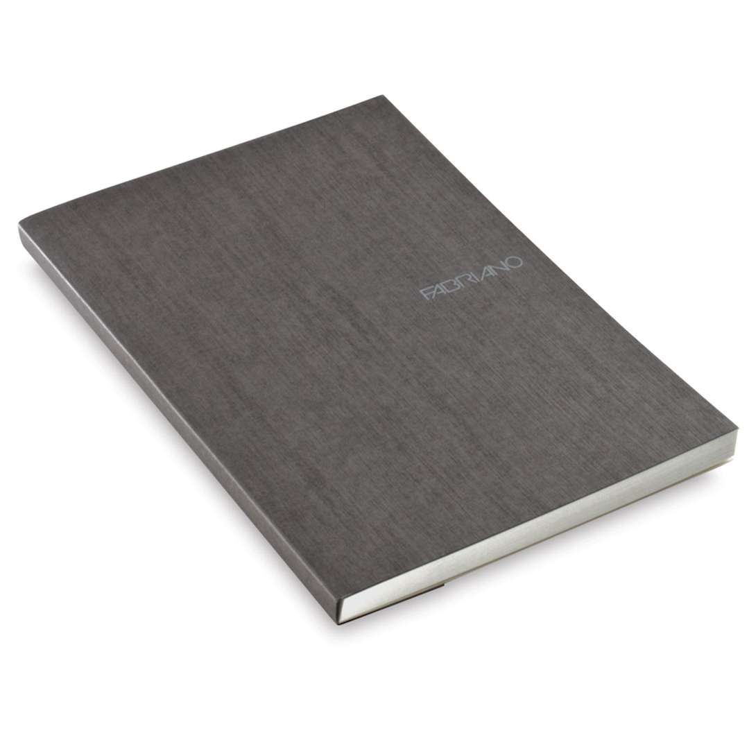 Open in modal - Fabriano EcoQua Notebook - 8.25" x 5.8", Dot, Gluebound, Stone (side view)