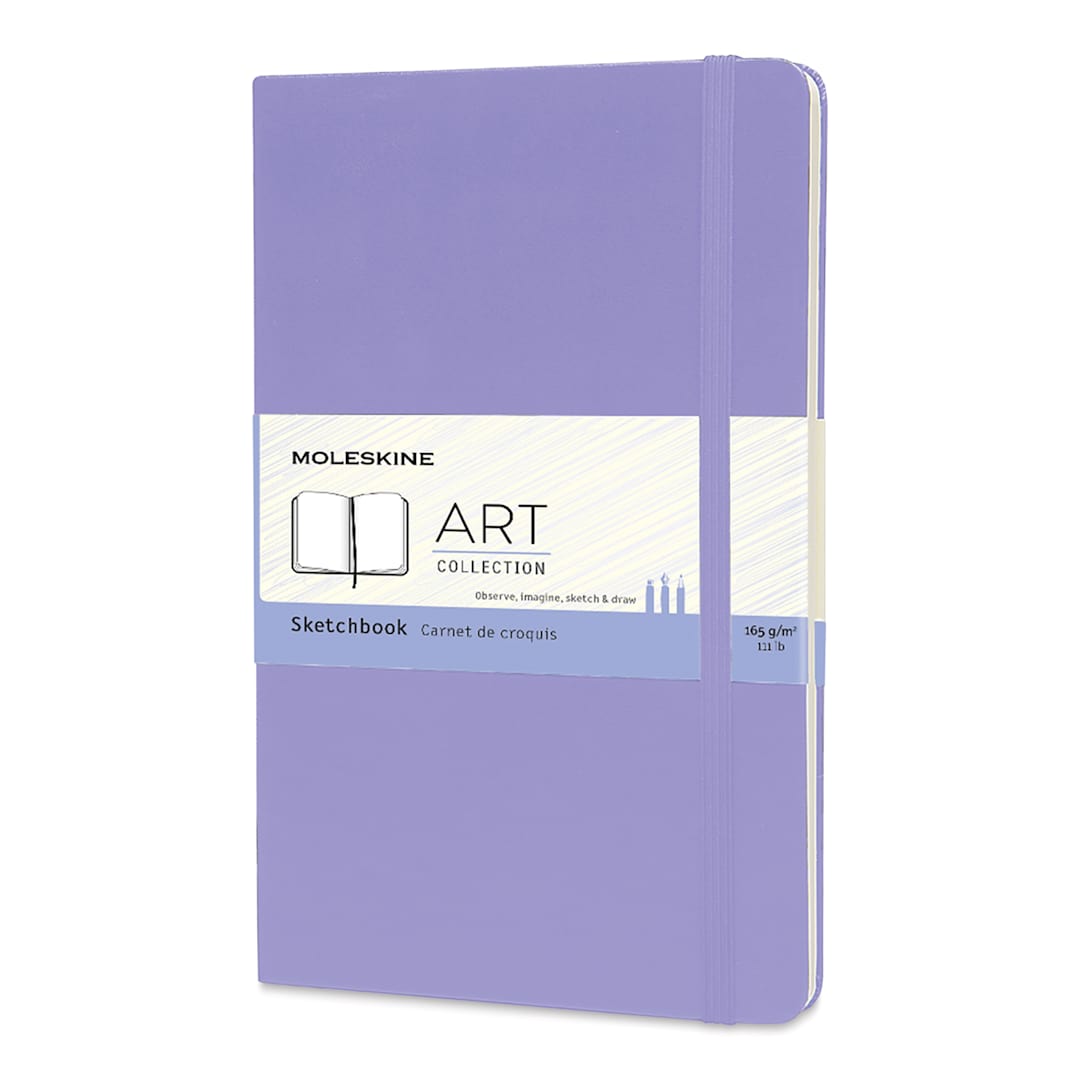 Open in modal - Moleskine Art Collection Sketchbook - Wisteria, 5" x 8-1/4", front cover