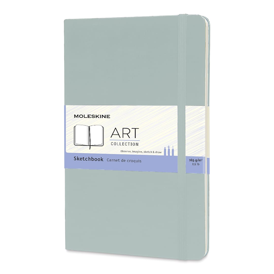 Open in modal - Moleskine Art Collection Sketchbook - Sage, 5" x 8-1/4", front cover