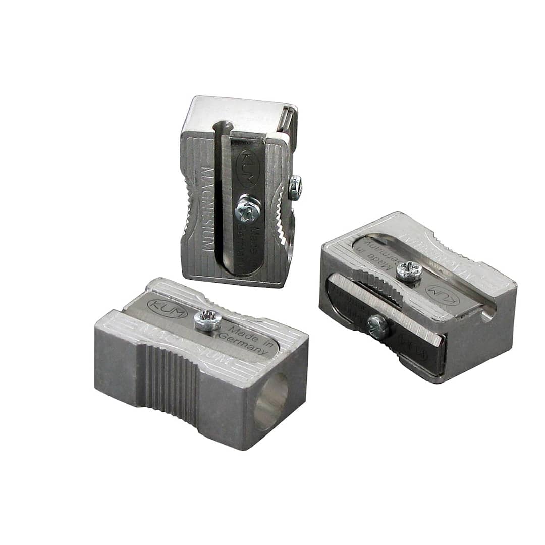 Open in modal - KUM Magnesium-Alloy Metal Rectangular Sharpener with Spare Blades