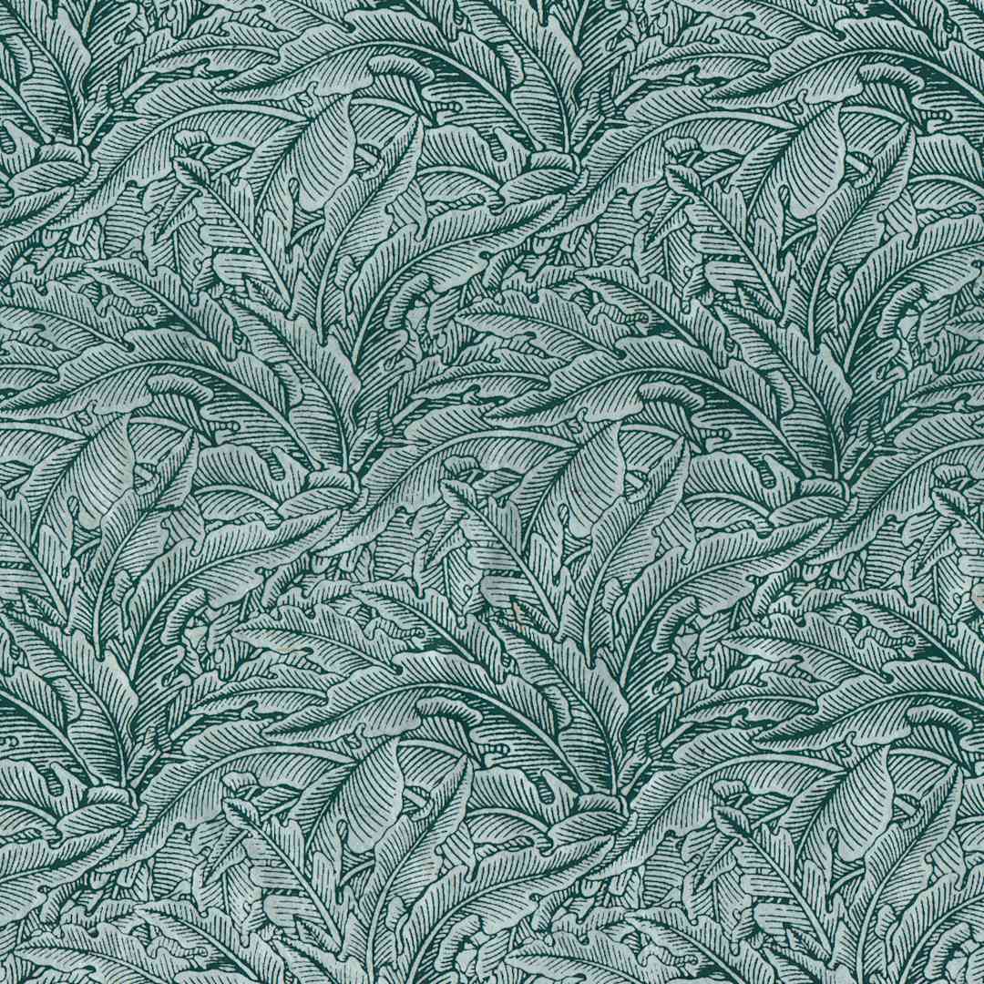 Open in modal - LAMALI Decorative Lokta Paper, 20 in x 30 in, Greenery Small, White, Eucalyptus Silkscreen