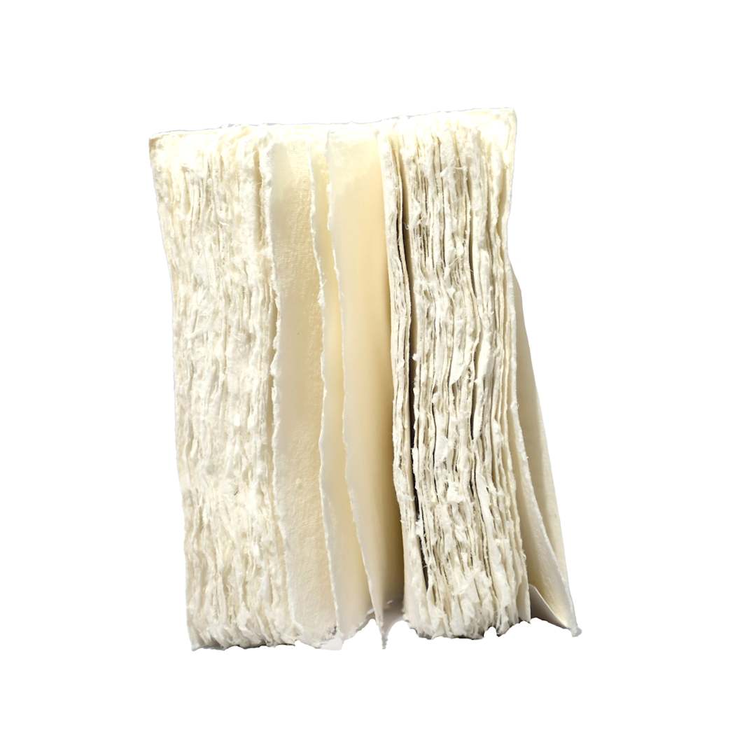 Open in modal - LAMALI Liasse Soft-Cover Handmade Book, 4.7 in x 7.1 in, 180 Pgs./Bk., White