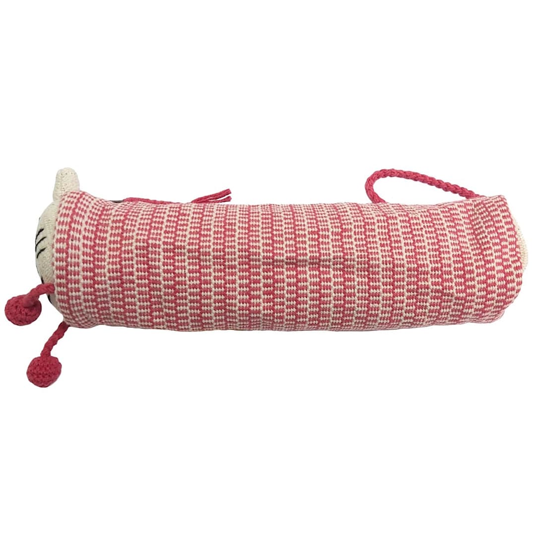Open in modal - Woven Cat Handmade Pouches Pink