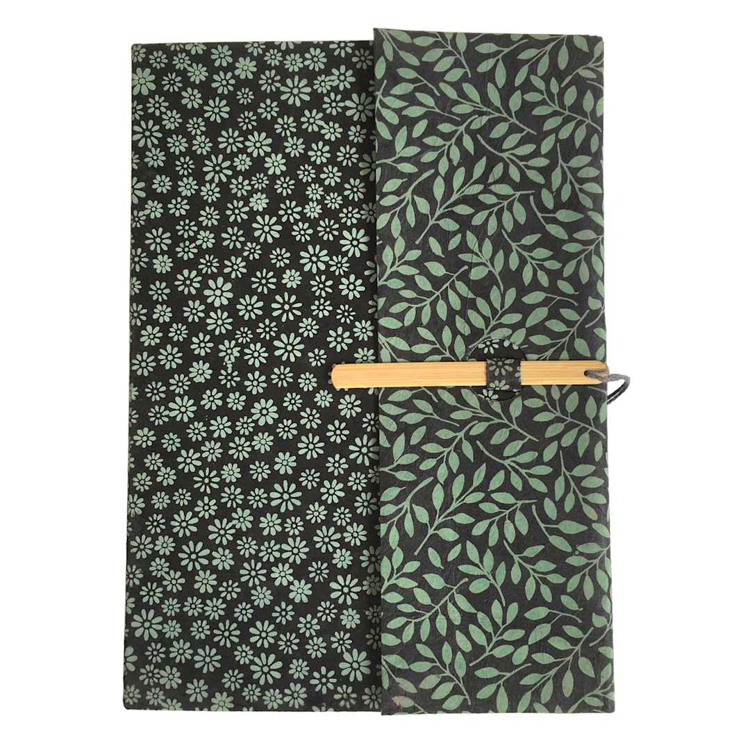 Open in modal - LAMALI Wanderer Hard-Cover Handmade Journal, 5.9 in x 8.3 in, 164 Pgs./Bk., Blue-Aqua