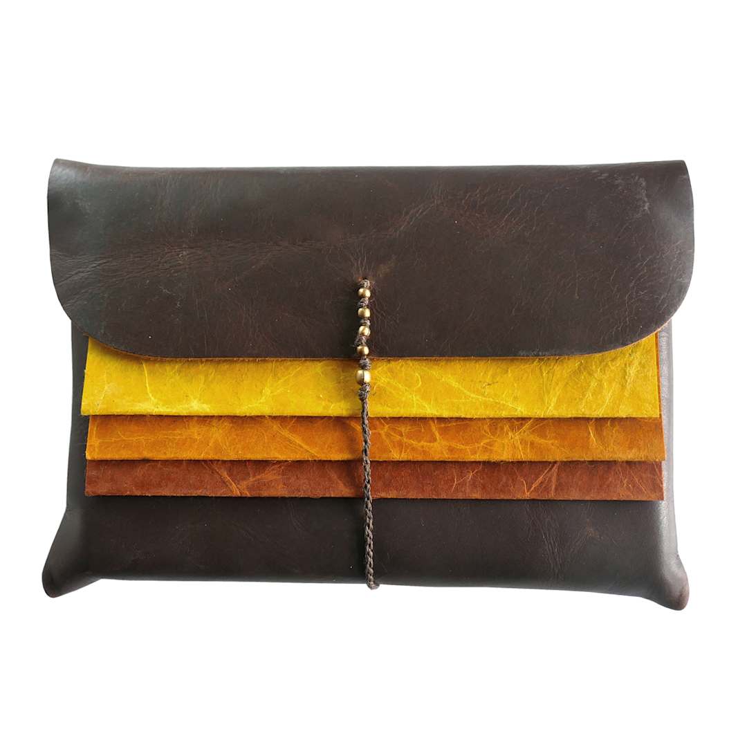 Open in modal - LAMALI Ninki Soft-Cover Handmade Journal, 4.3 in x 5.9 in, 64 Pgs./Bk., Earth Tones