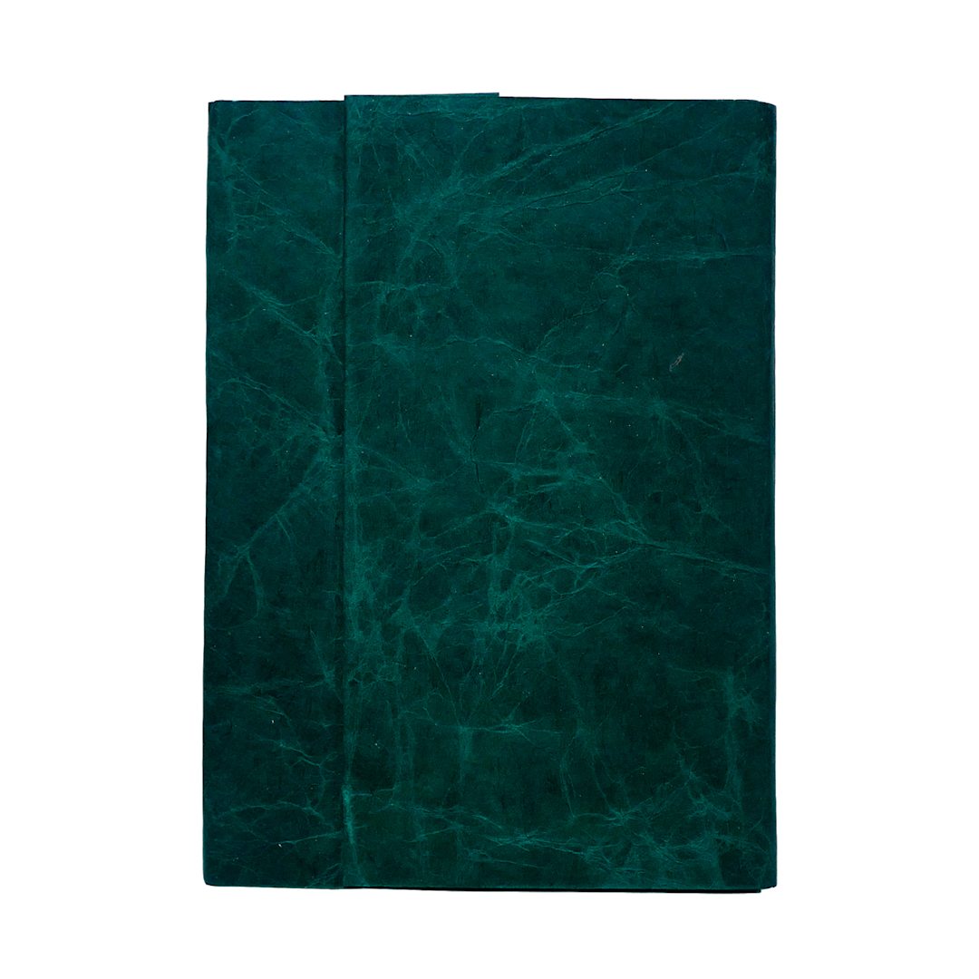 Open in modal - LAMALI Bondo Soft-Cover Handmade Journal, 4.3 in x 5.9 in, Emerald Green