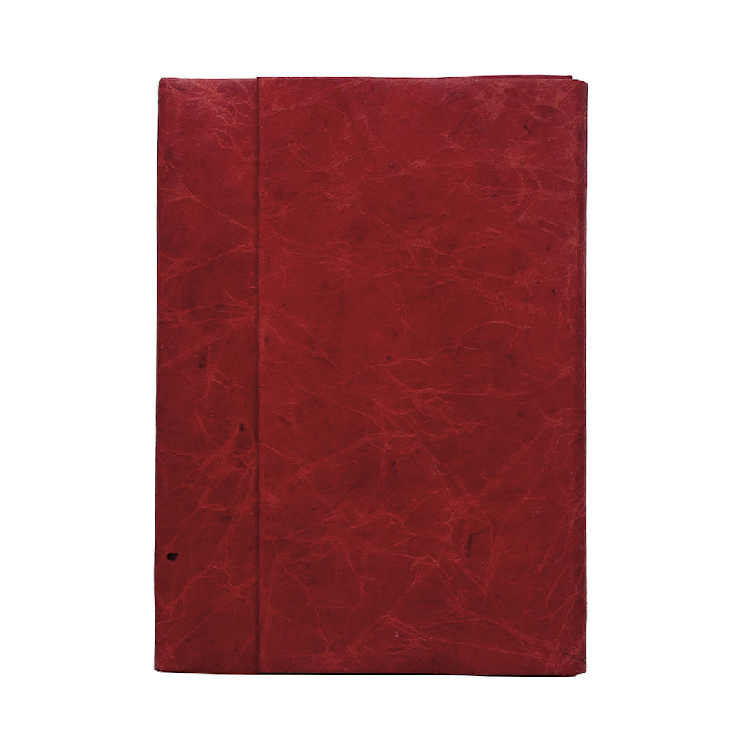 Open in modal - LAMALI Bondo Soft-Cover Handmade Journal, 4.3 in x 5.9 in, Red