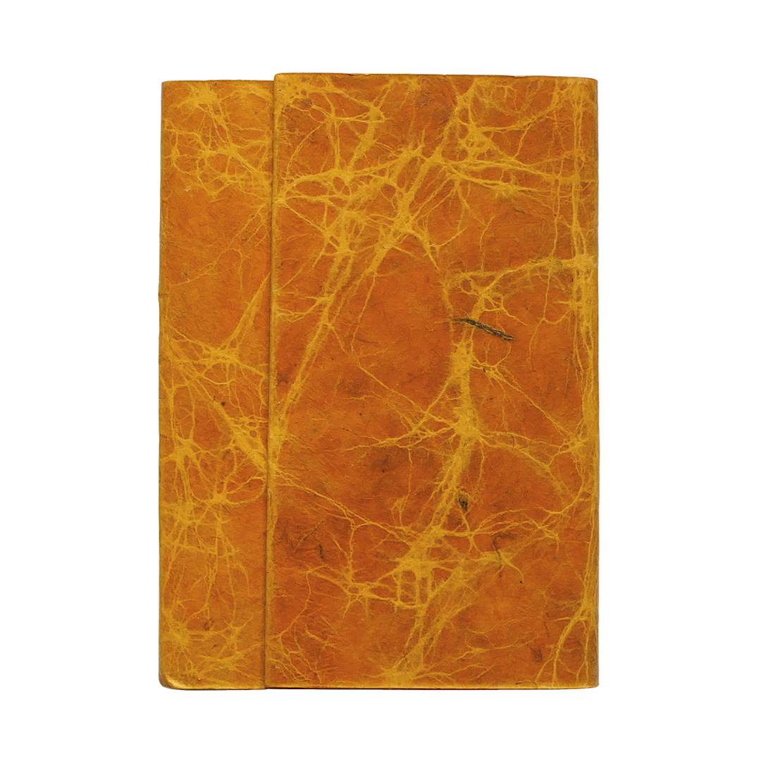 Open in modal - LAMALI Bondo Soft-Cover Handmade Journal, 4.3 in x 5.9 in, Orange