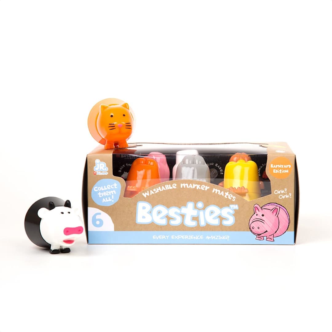 Open in modal - Besties Marker Mates Barnyard - 6/Pkg., Canadian Label