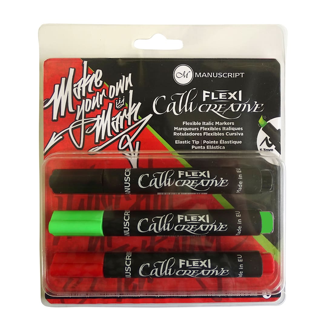 Open in modal - Callicreative Flexi Marker Set 3 color set - Peggable
