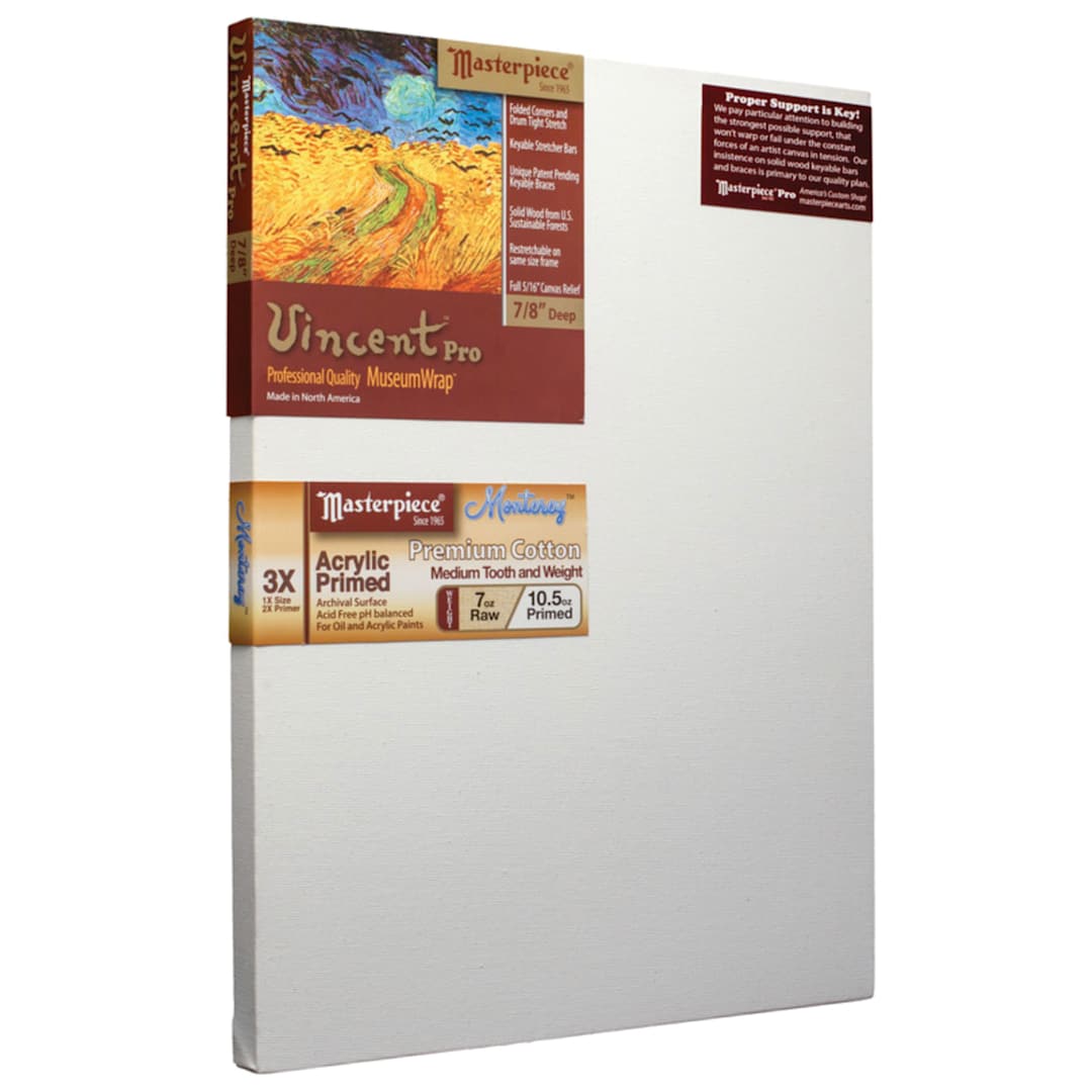 Open in modal - Masterpiece Monet Professional Canvas, 7 oz, 4" x 4"