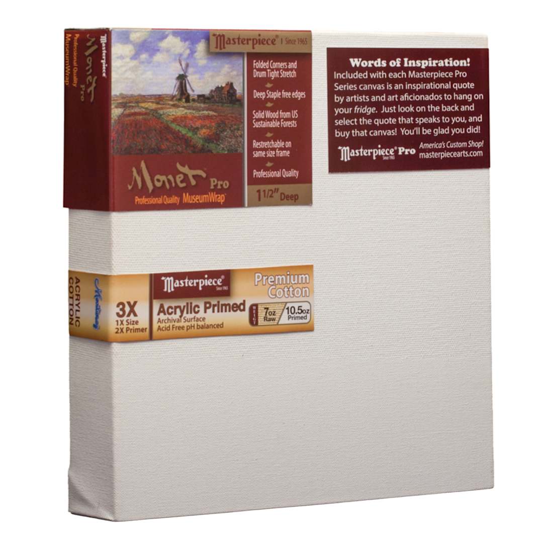 Open in modal - Masterpiece Monet Professional Canvas, 7 oz, 8" x 8"