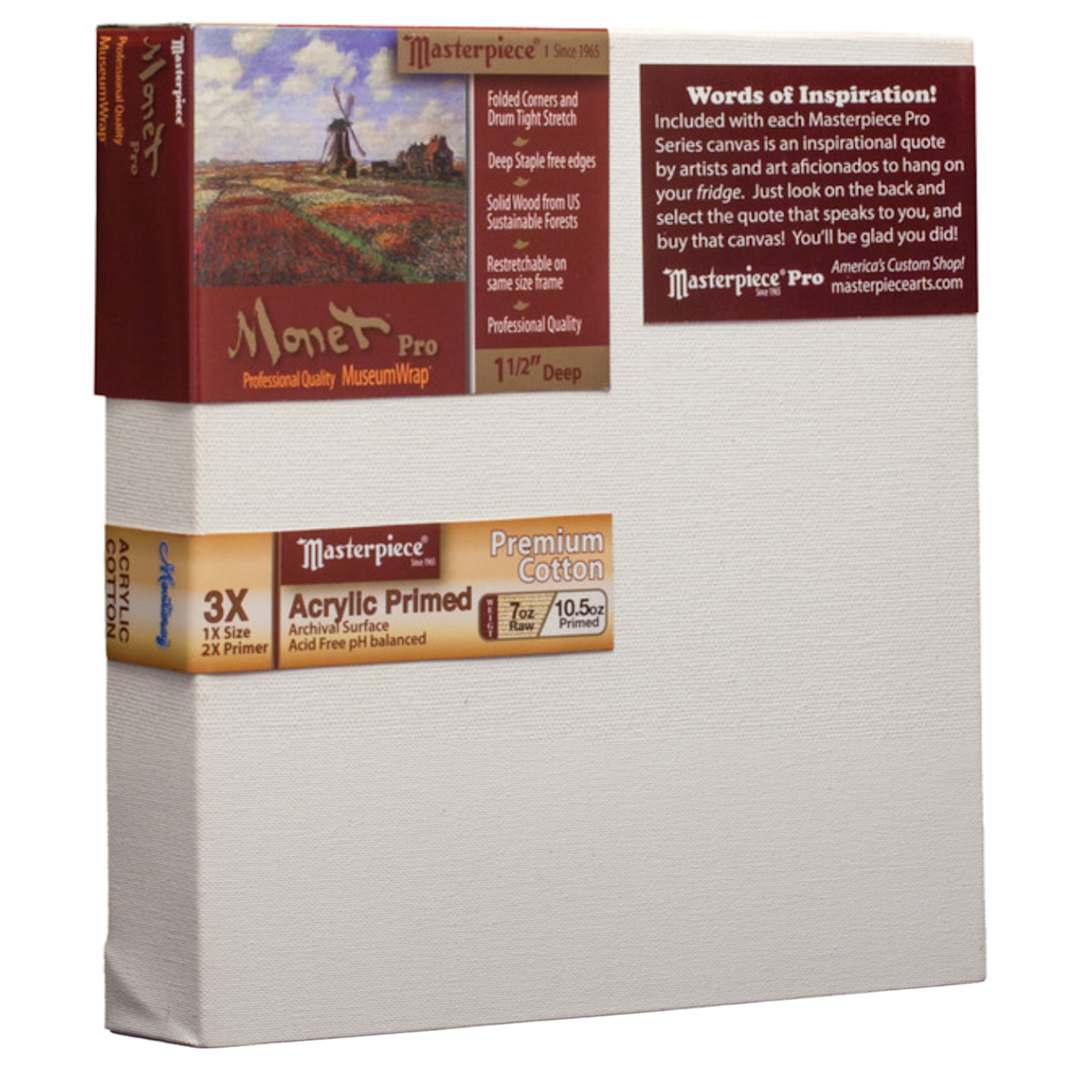 Open in modal - Masterpiece Monet Professional Canvas, 7 oz, 12" x 12"