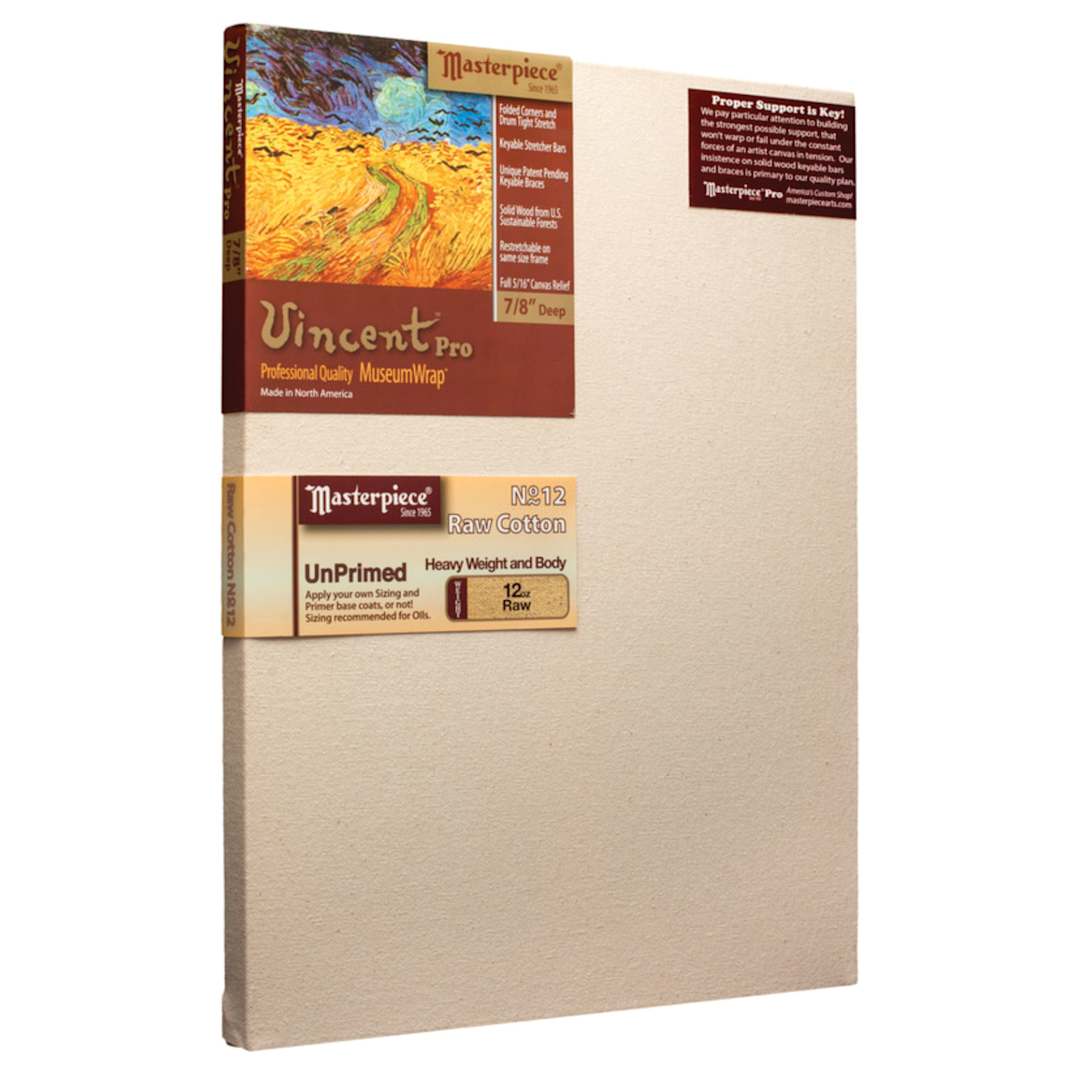 Open in modal - Masterpiece Raw Professional Canvas, 12 oz, 18" x 24"