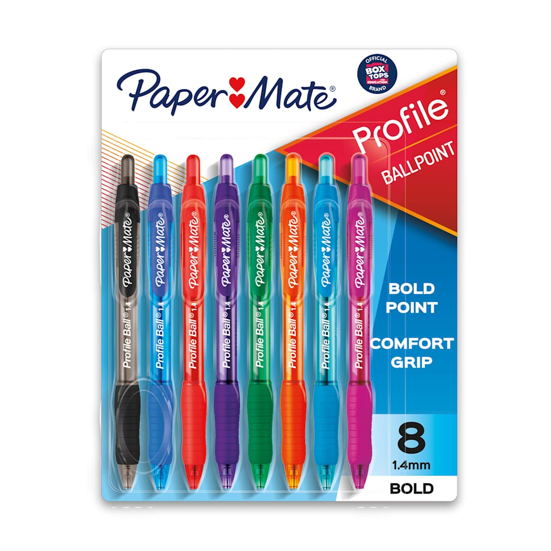 Open in modal - Profile Ballpoint Pens 8-Pen Set - Assorted Colors