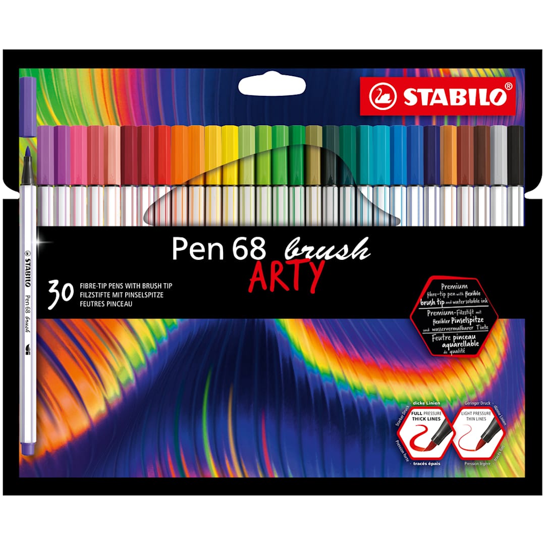 Open in modal - Pen 68 Brush Sets 30-Pen ARTY Wallet Set