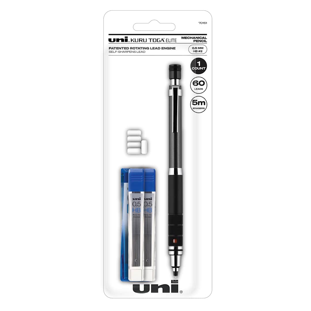 Open in modal - Kuru Toga Elite Mechanical Pencil Starter Kits Gun Metal