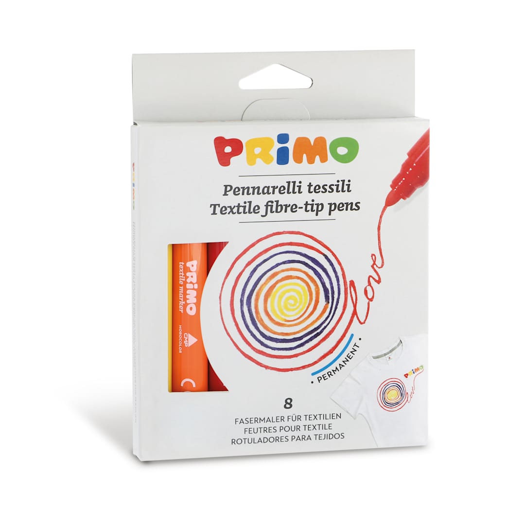 Open in modal - Primo Tempera Paints, Textile Marker Set of 8