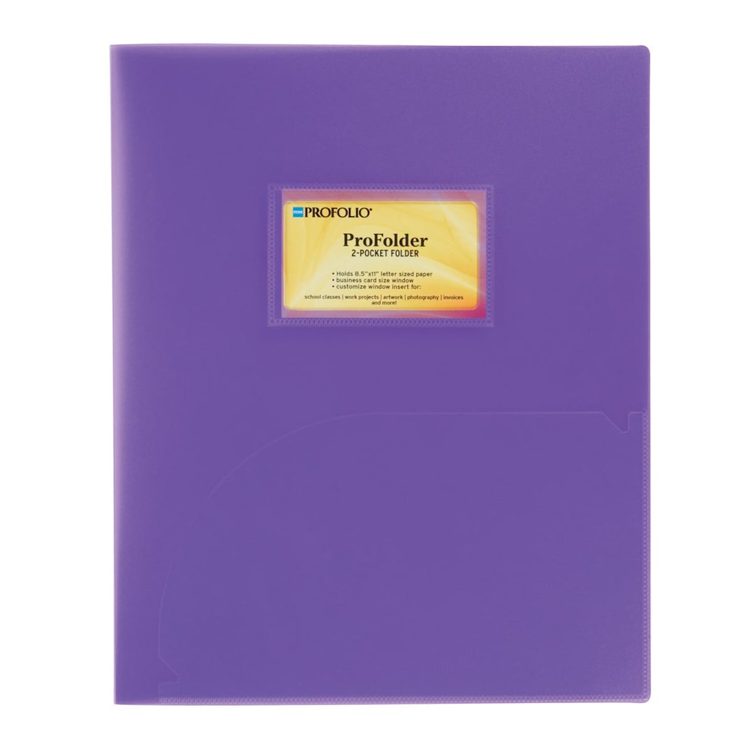 Open in modal - ProFolder 2-Pocket Folder Purple
