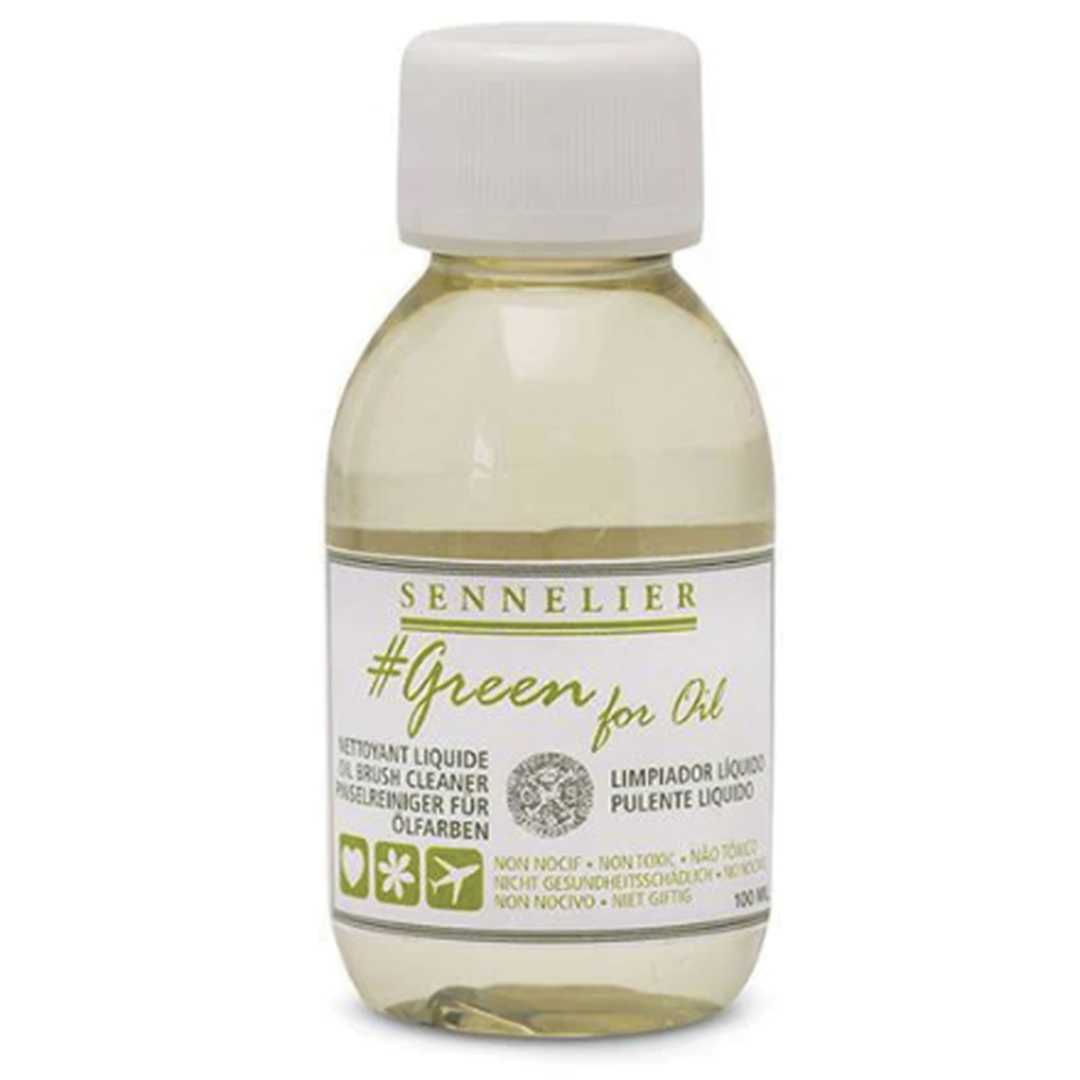 Open in modal - Green for Oil Mediums Brush Cleaner - 100ml/3.5 oz. Bottle