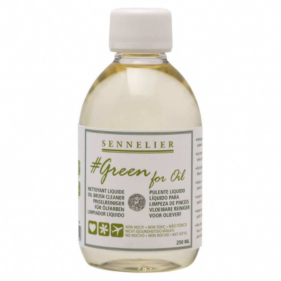 Open in modal - Green for Oil Mediums Brush Cleaner - 250ml/8.5 oz. Bottle