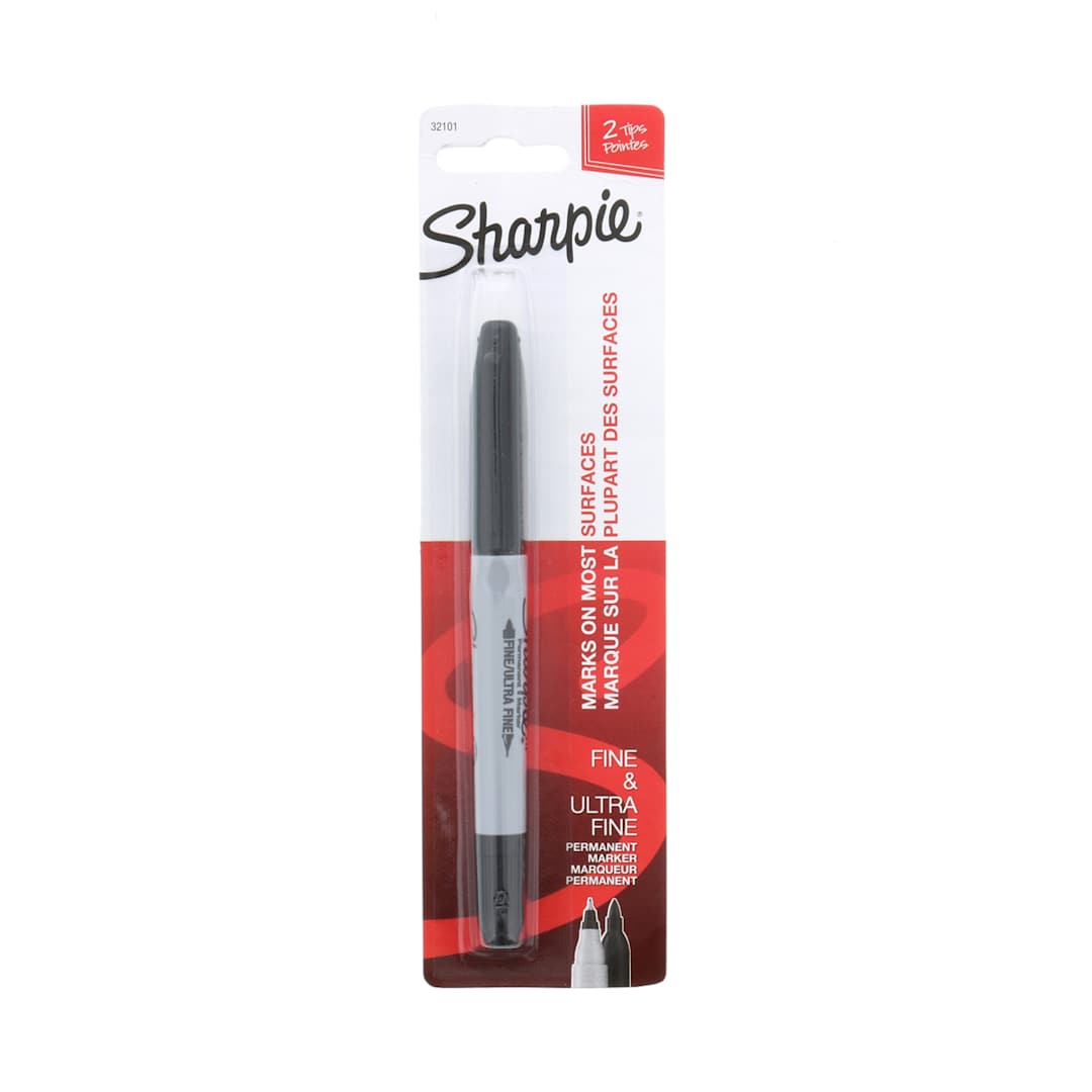 Open in modal - Sharpie Twin Tip Permanent Markers Black - Peggable