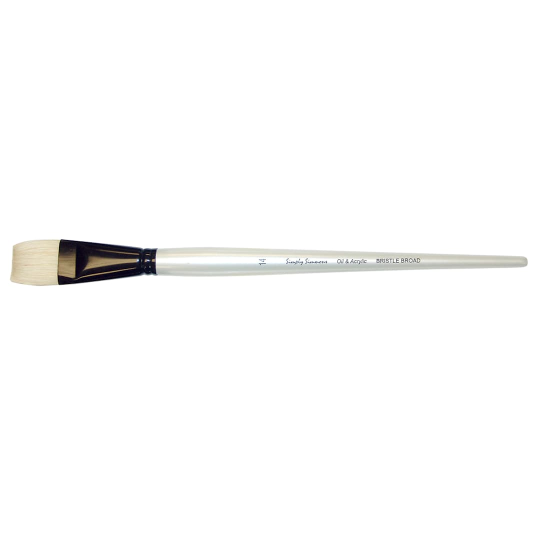 Open in modal - Robert Simmons Simply Simmons Long Handle Brush, Bristle Bright, 14