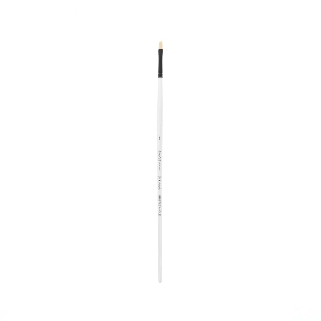 Open in modal - Robert Simmons Simply Simmons Long Handle Brush, Bristle Angle Shader, 1