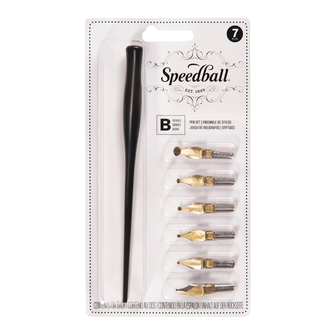 Open in modal - B-Style Lettering Set 6 Pens & Penholder - Peggable