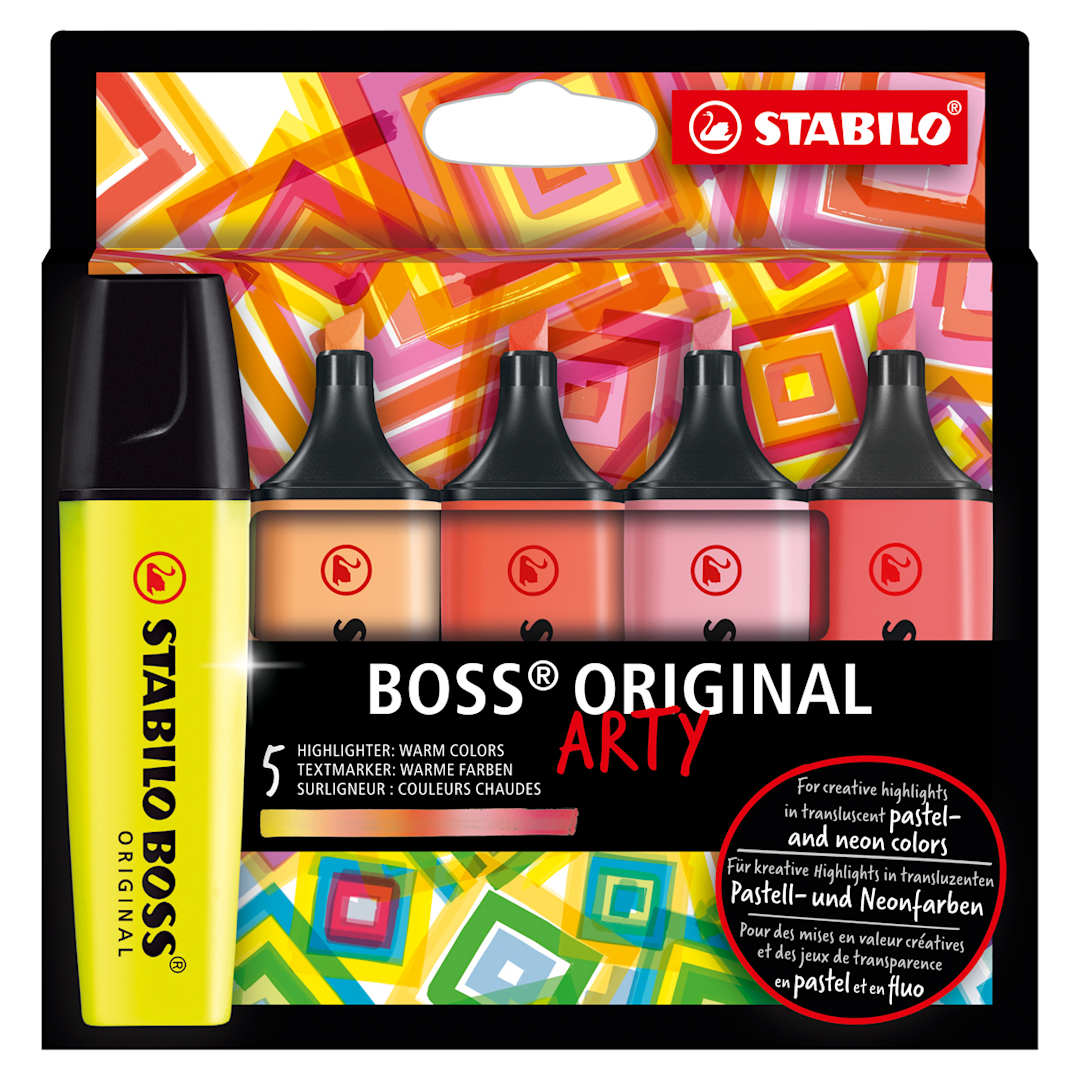 Open in modal - BOSS ORIGINAL Highlighters Set 5-Piece ARTY Warm Colors Set