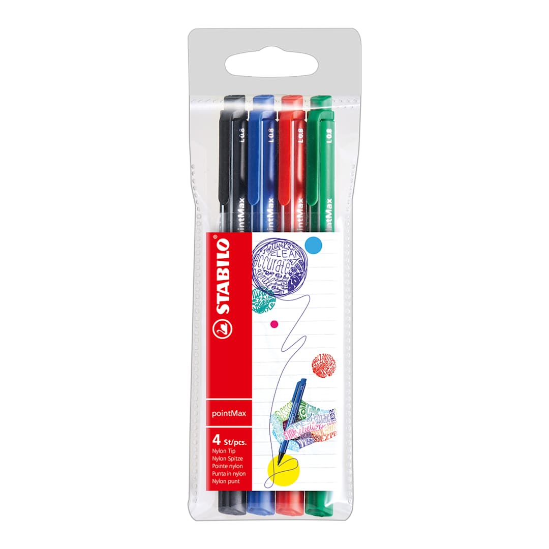 Open in modal - pointMax Pen 4-Pen Wallet - Basic Colors - Peggable