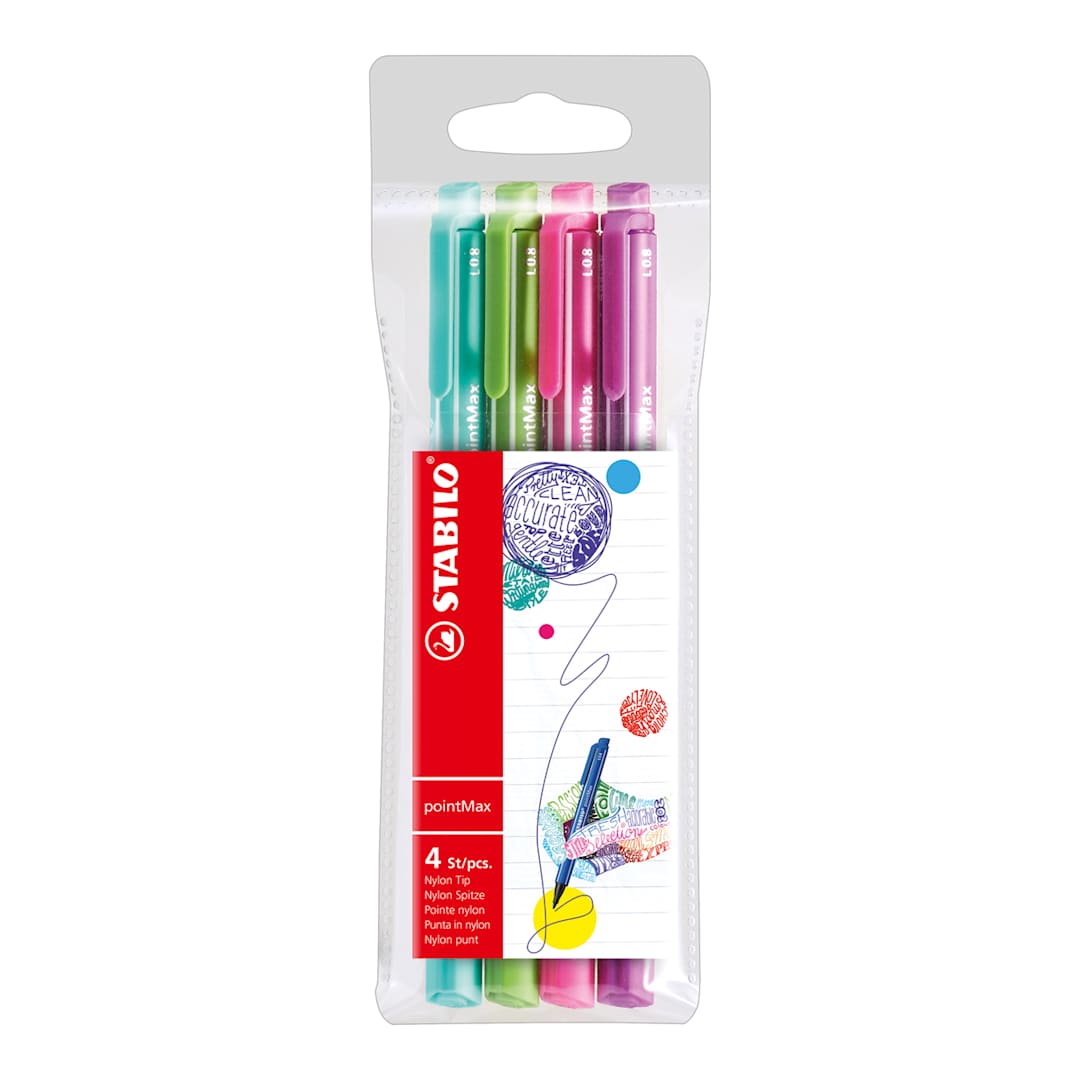 Open in modal - pointMax Pen 4-Pen Wallet - Bright Colors - Peggable